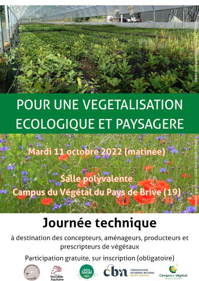 Une journée technique « Pour une végétalisation écologique et paysagère » au Campus du Végétal du Pays de Brive