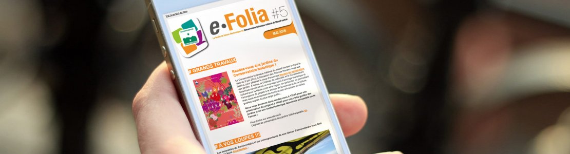 E-Folia, la lettre d’information électronique du Conservatoire botanique